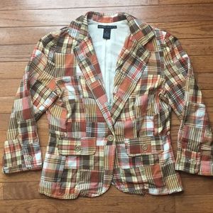 Light-weight Plaid Women’s Spring Blazer